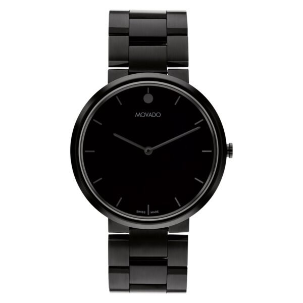 Movado Infinio 0607710 Black PVD Quartz Swiss Mens
