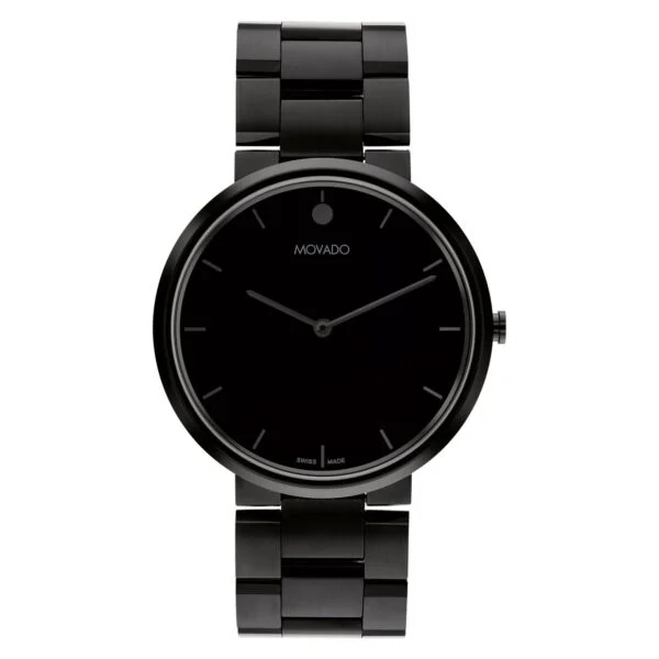 Movado Infinio 0607710 Black PVD Quartz Swiss Mens