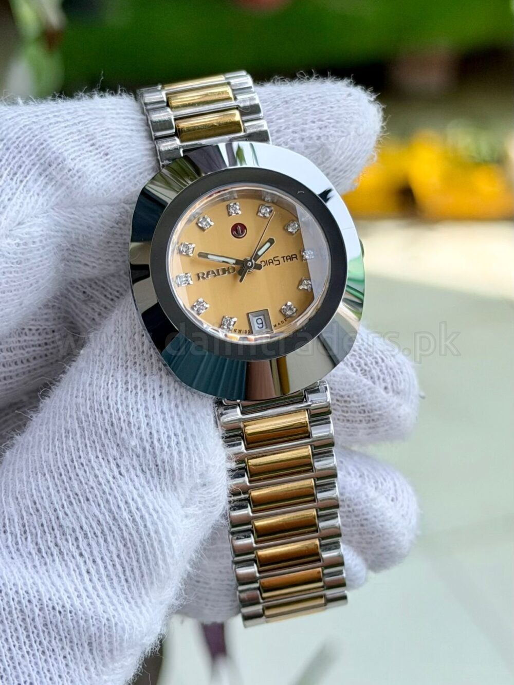 RADO DiaStar Original R12403633 Gold Dial Two-Tone Automatic Swiss Ladies