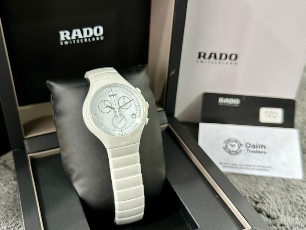 RADO True Chronograph R27832012 White Ceramic 40mm Quartz Swiss Mens – photo 3