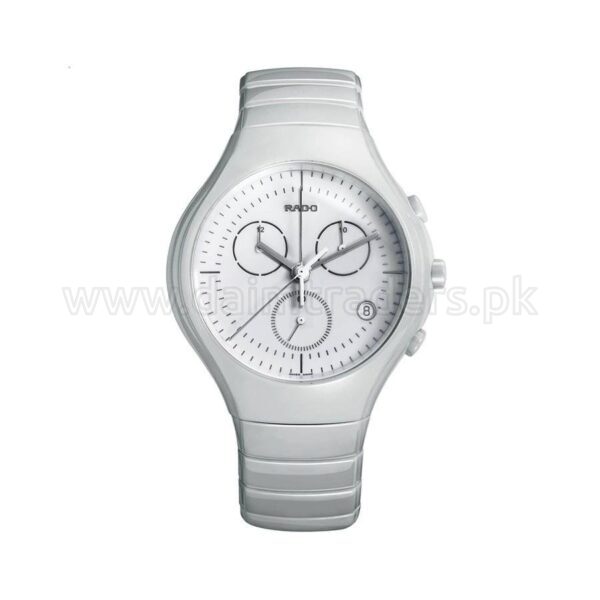 RADO True Chronograph R27832012 White Ceramic 40mm Quartz Swiss Mens