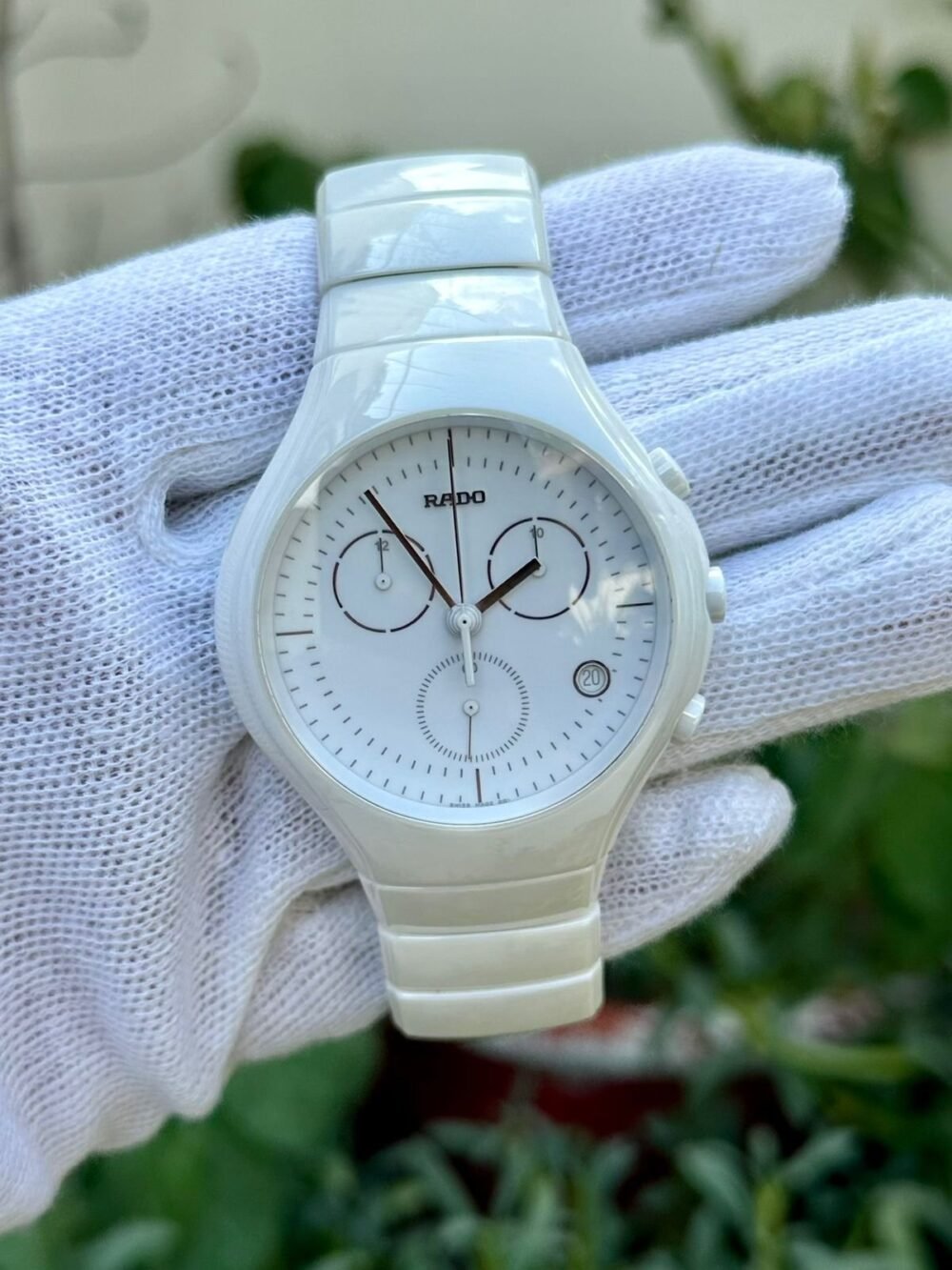 RADO True Chronograph R27832012 White Ceramic 40mm Quartz Swiss Mens – photo 2