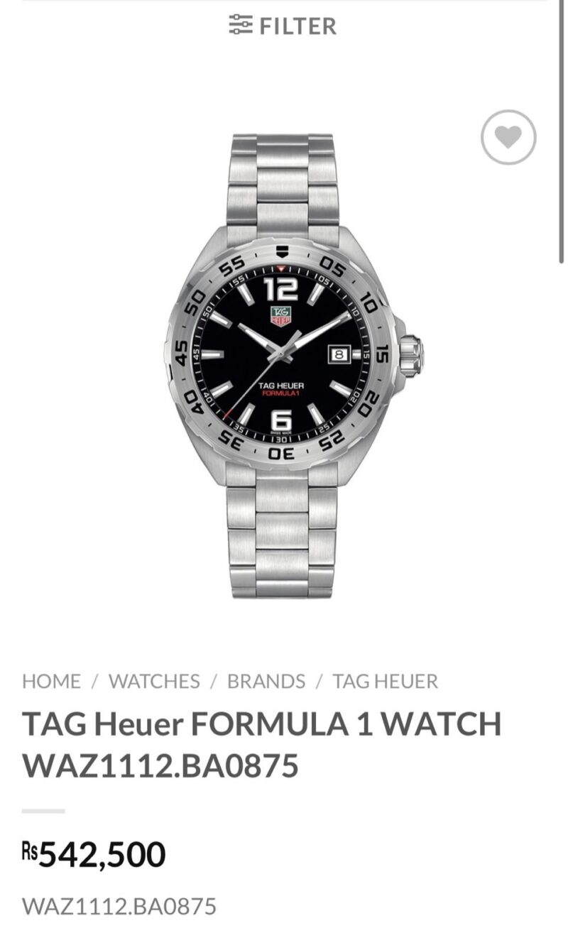 TAG Heuer Formula 1WAZ1112 Swi but ybss Men's Quartz - Image 3