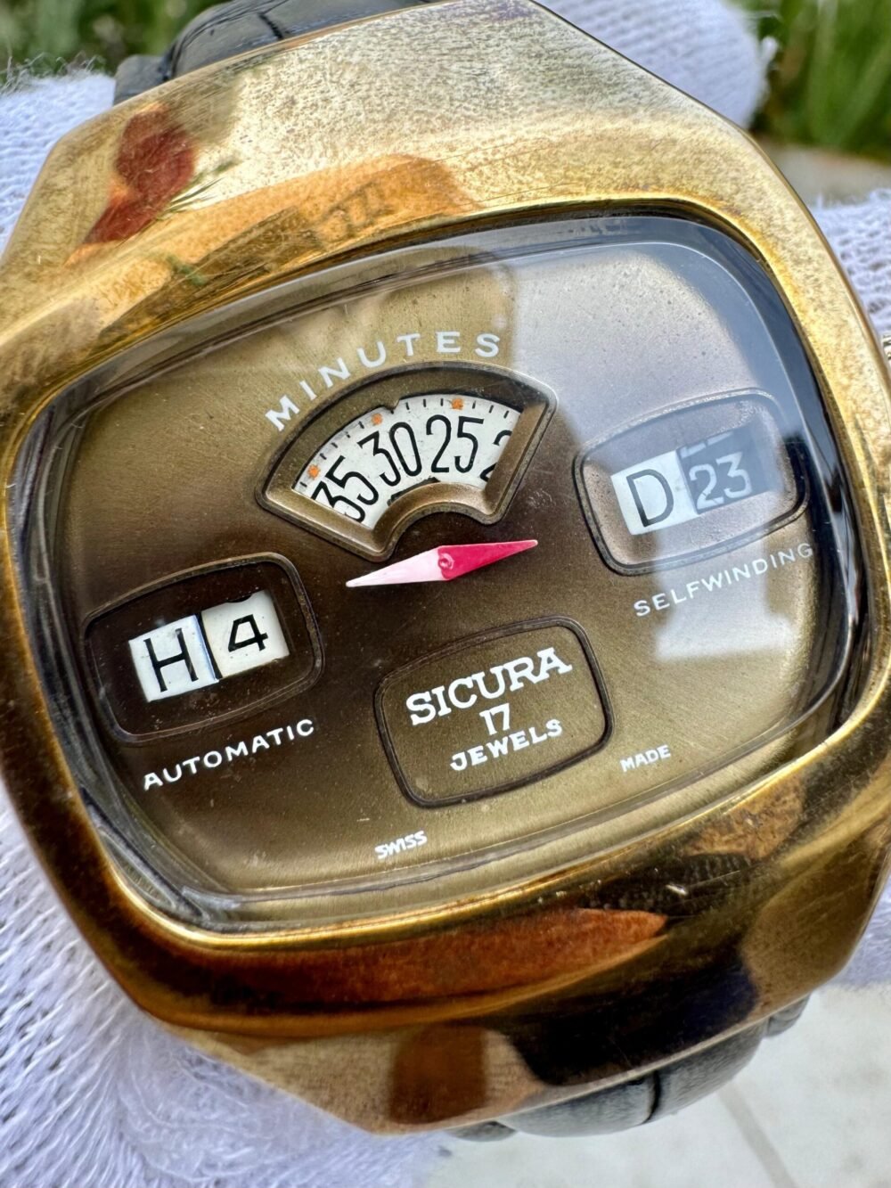 SICURA Jump Hour Swiss Mens Vintage – photo 2