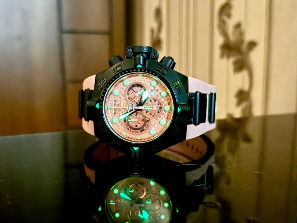 INVICTA Subaqua Noma IV 11812 Pink Dial Chronograph Black 50mm Quartz Swiss Mens – photo 3