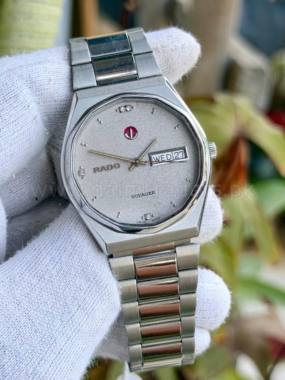 RADO Voyager Jubile 636.3425.4 Silver Dial Day-Date Steel 37mm Automatic Swiss Mens