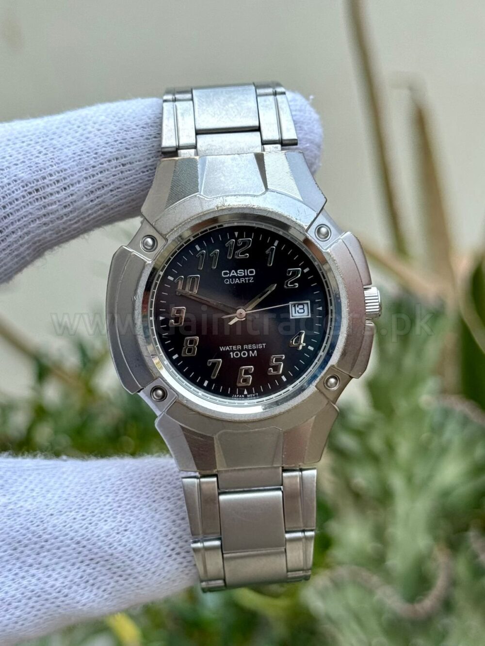 CASIO Military 100M Black Dial Date 38mm Quartz Japan Mens