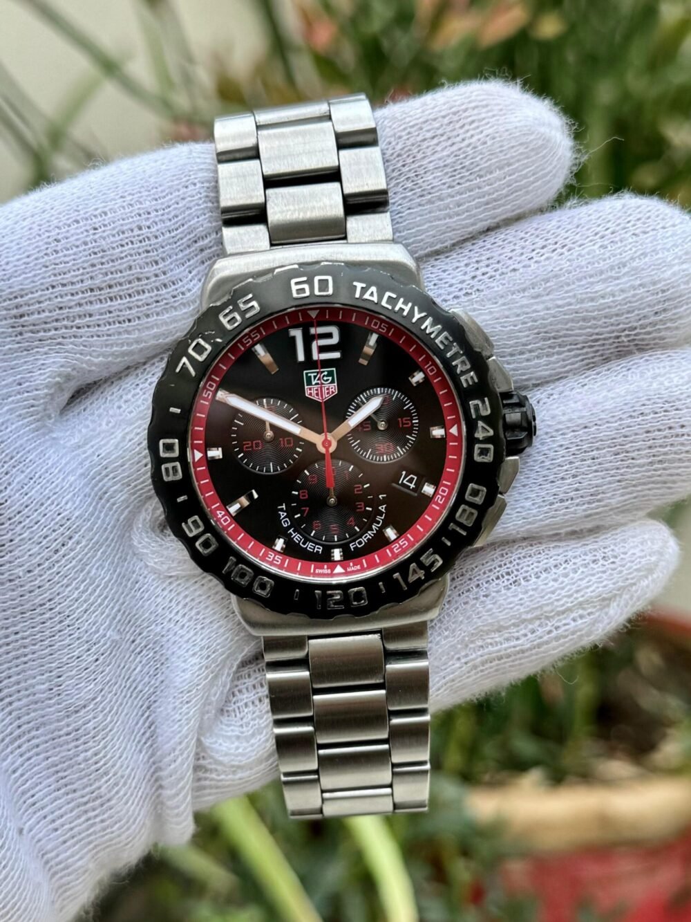 TAG Heuer Formula 1 Chronograph CAU1116 Black Dial 42mm Quartz Swiss Mens – photo 6