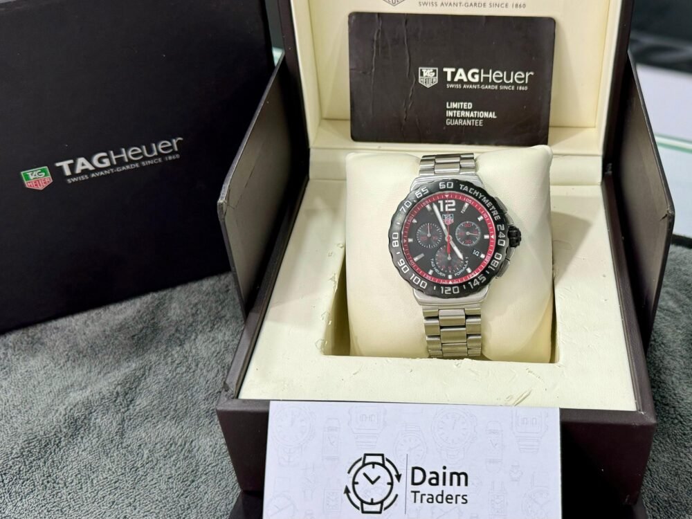 TAG Heuer Formula 1 Chronograph CAU1116 Black Dial 42mm Quartz Swiss Mens – photo 8