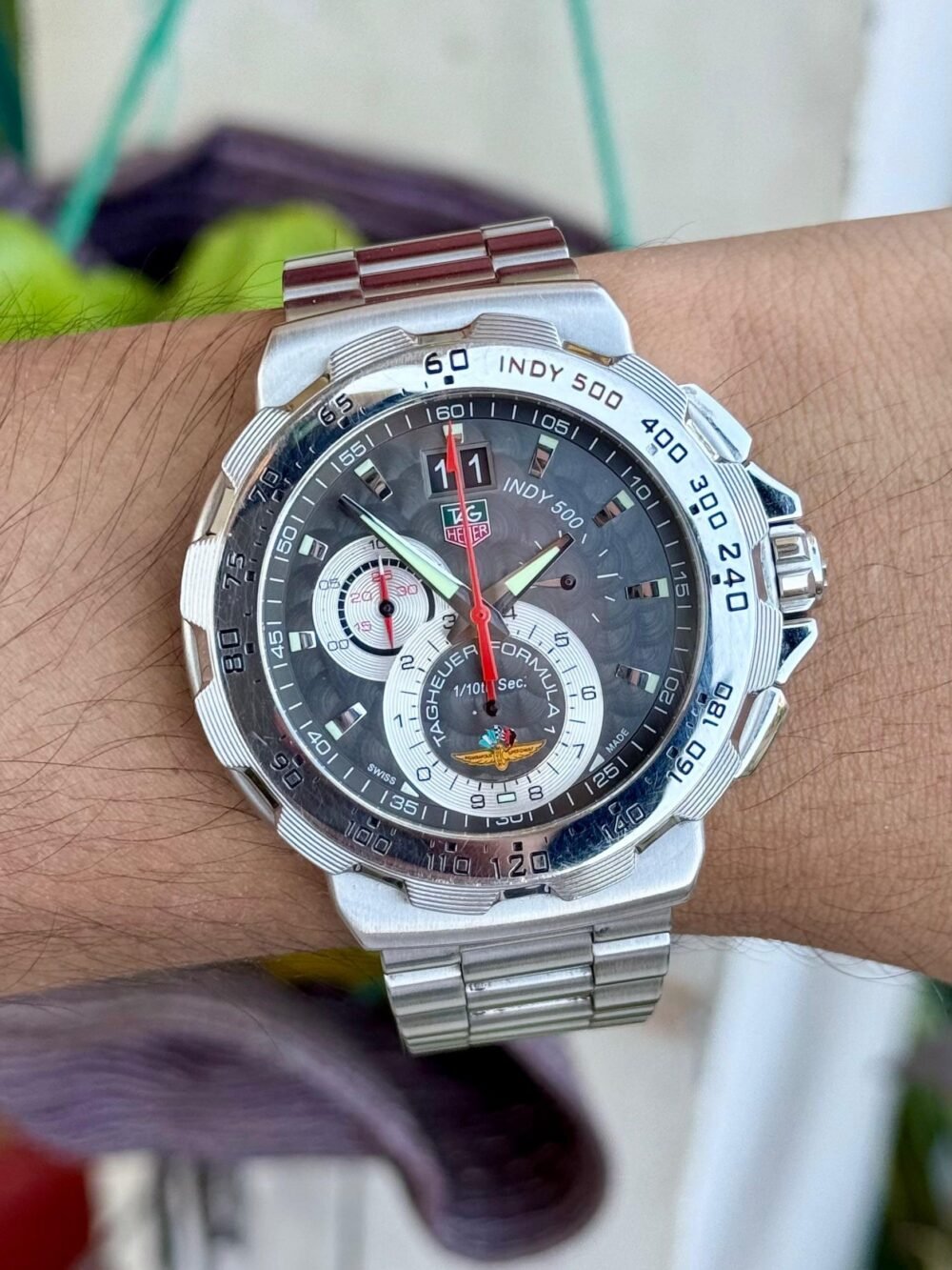 TAG Heuer Formula 1 Indy 500 Chronograph Grande Date CAH101A 44mm Quartz Swiss Mens – photo 2