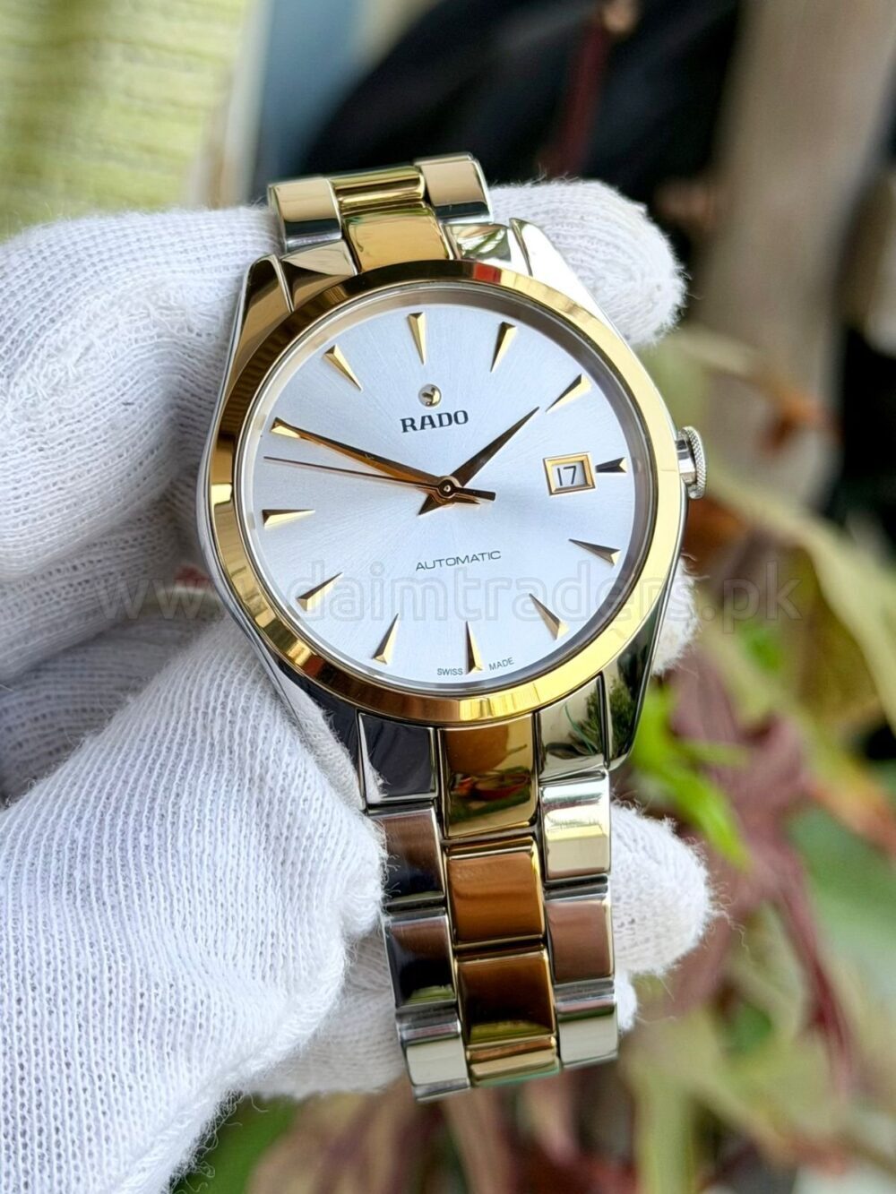 RADO HyperChrome R32979112 Two-Tone Silver Dial Automatic Swiss Mens