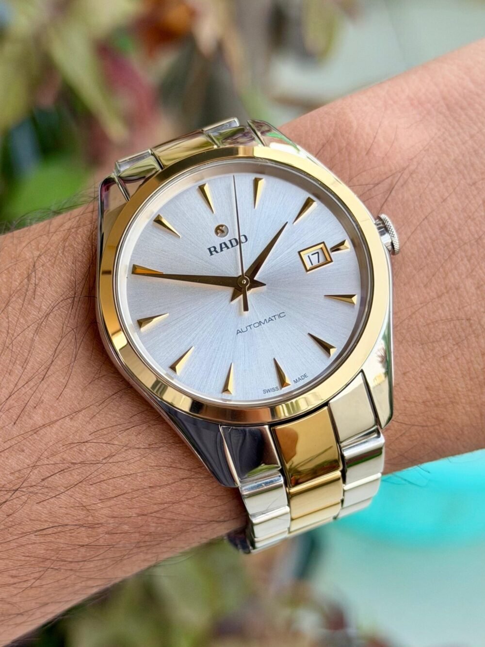 RADO HyperChrome R32979112 Two-Tone Silver Dial Automatic Swiss Mens – photo 2