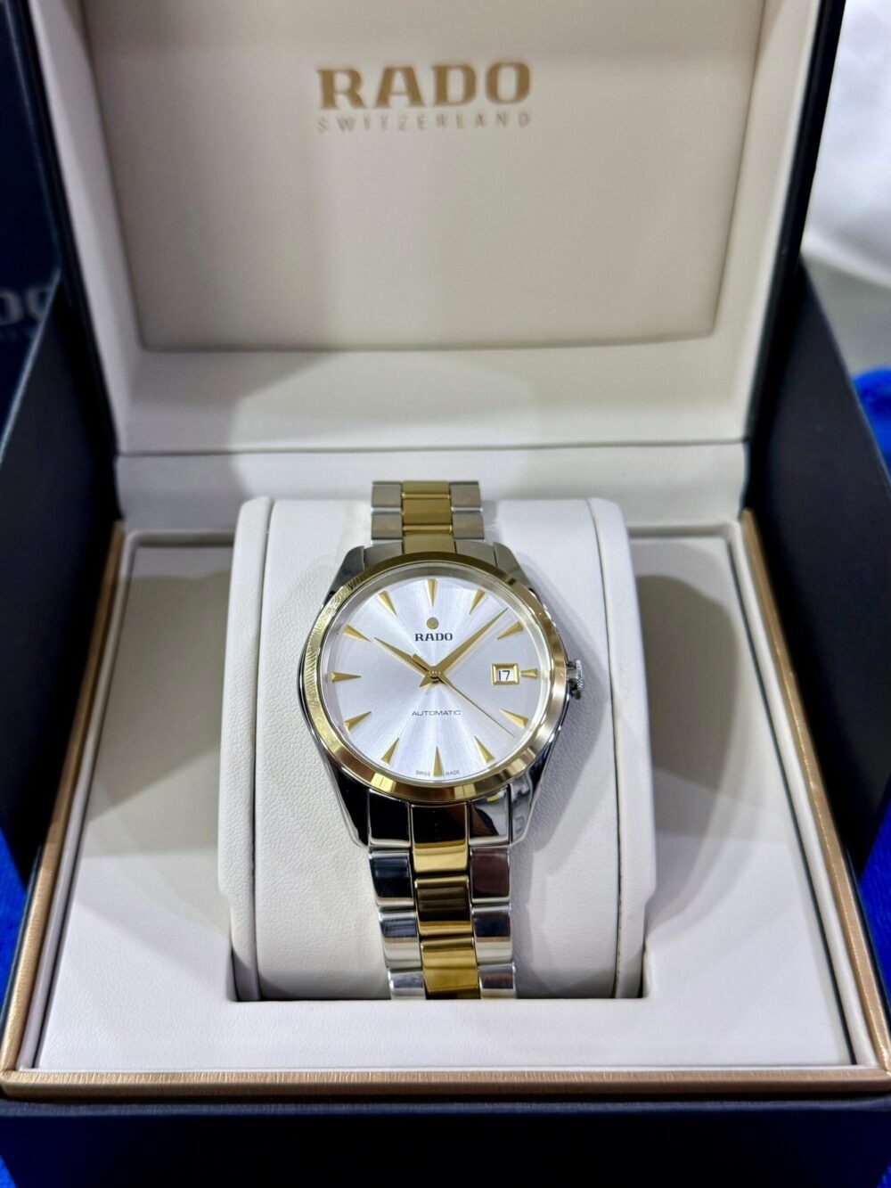 RADO HyperChrome R32979112 Two-Tone Silver Dial Automatic Swiss Mens – photo 4