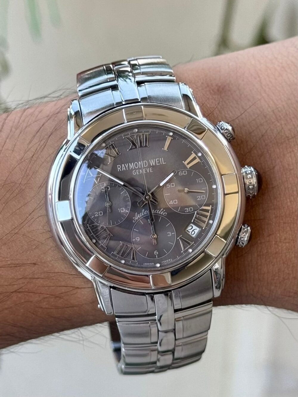 RAYMOND WEIL Parsifal Chronograph 7241 Grey Dial 40mm Automatic Swiss Mens – photo 2