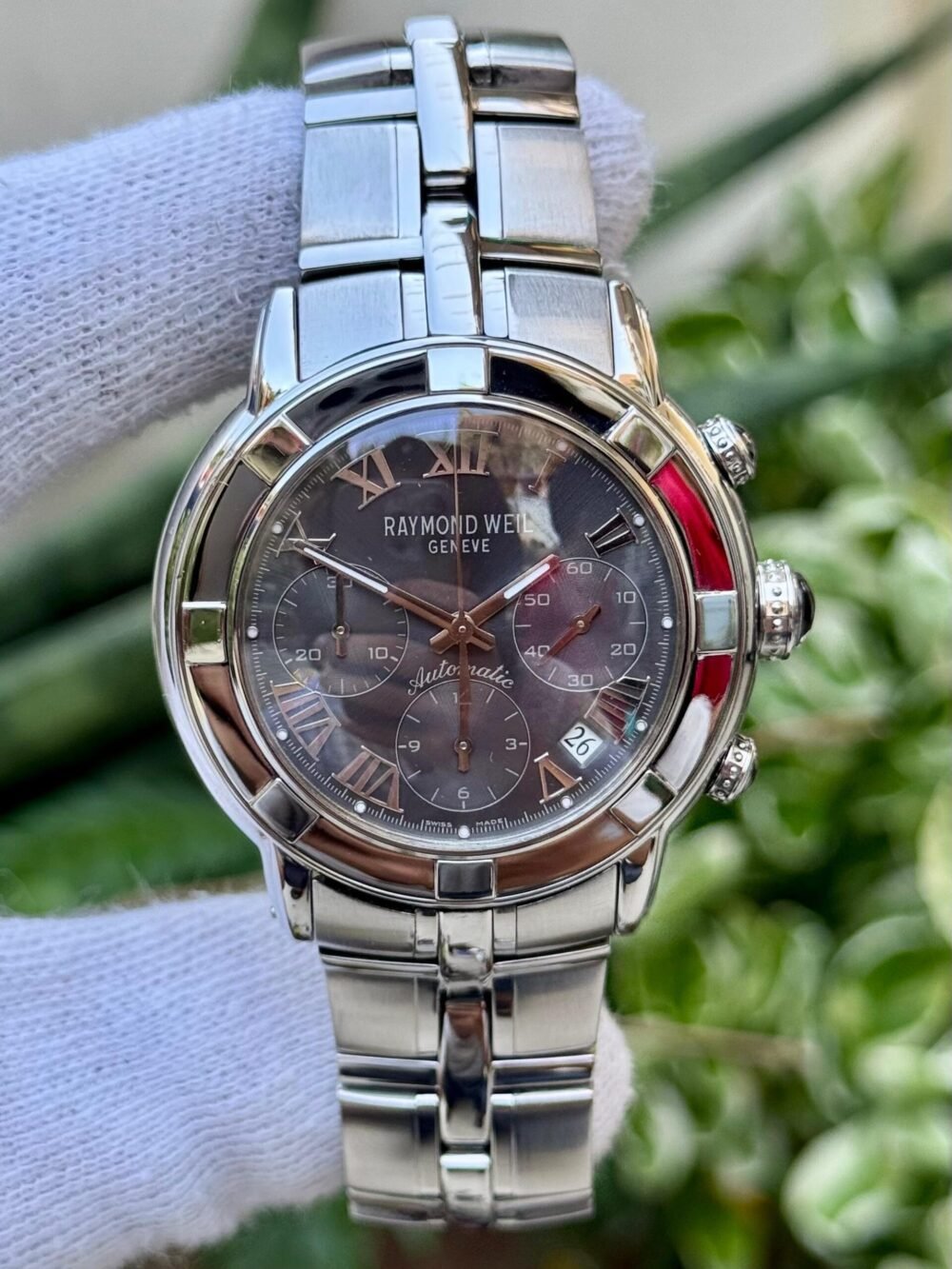 RAYMOND WEIL Parsifal Chronograph 7241 Grey Dial 40mm Automatic Swiss Mens