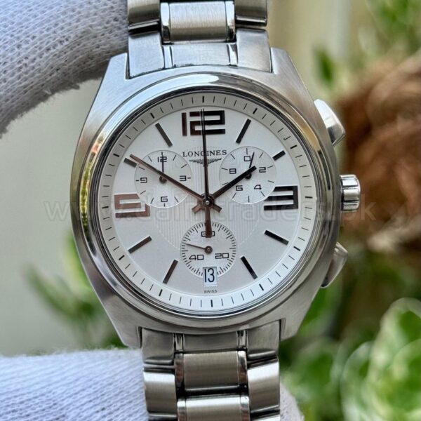LONGINES Lungomare Chronograph L3.633.4 White Dial 44mm Quartz Swiss Mens