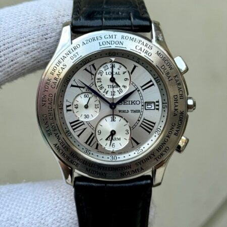 SEIKO WorldTimer 5T82-0AB0 Japan Mens Quartz