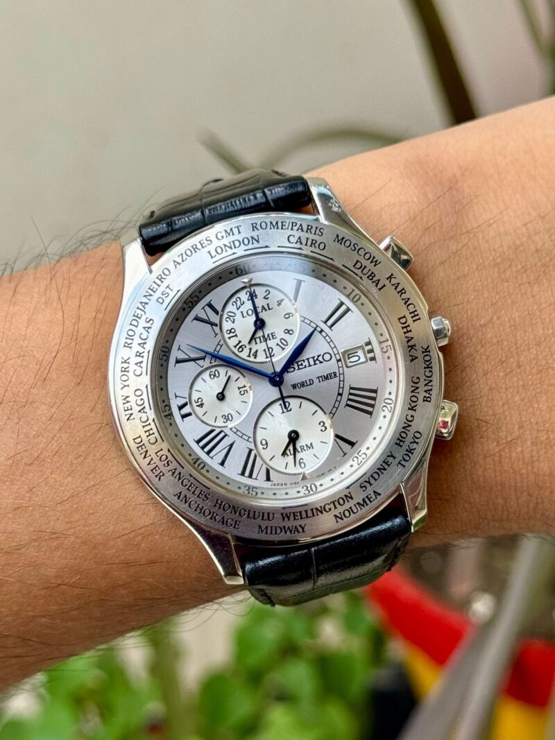 SEIKO WorldTimer 5T82-0AB0 Japan Mens Quartz - Image 2