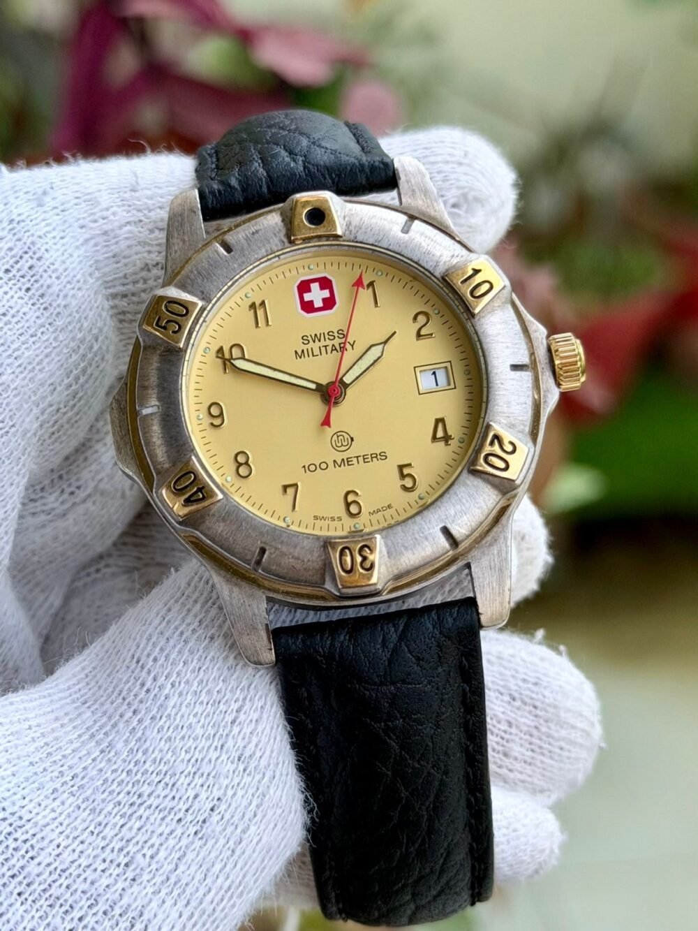 Swiss Military 5591 Champagne Dial Two-Tone 100m 38mm Quartz Swiss Mens