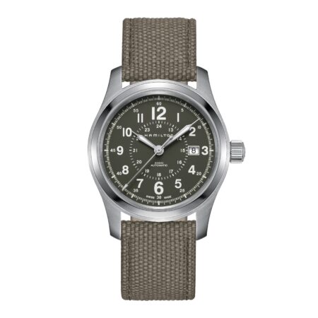 HAMILTON Khaki Field H70605963 Green Swiss Mens