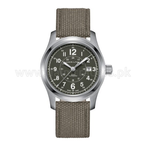 HAMILTON Khaki Field H70605963 Green Swiss Mens