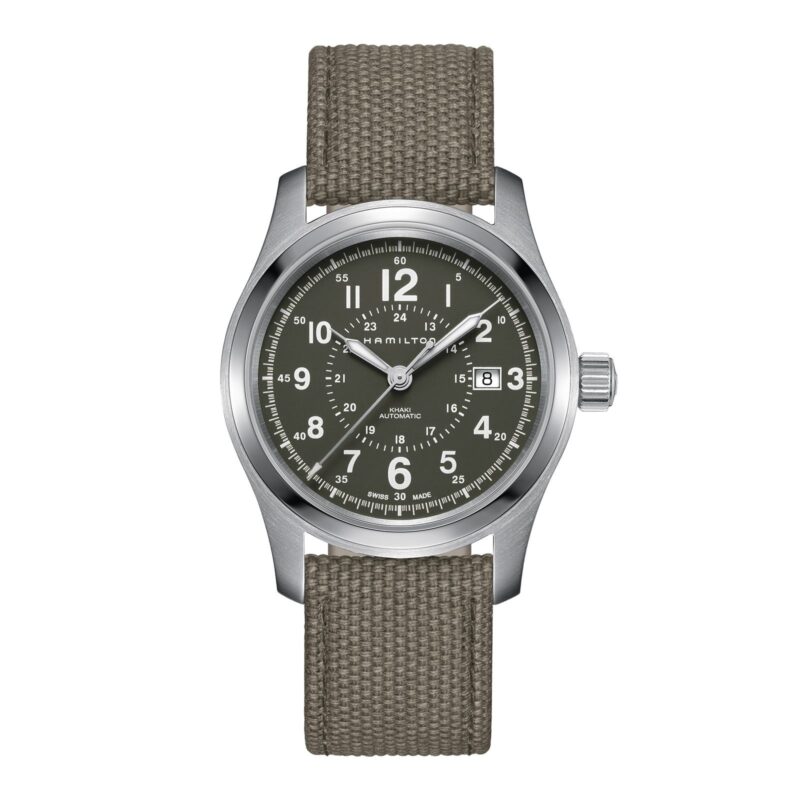 HAMILTON Khaki Field H70605963 Green Swiss Mens