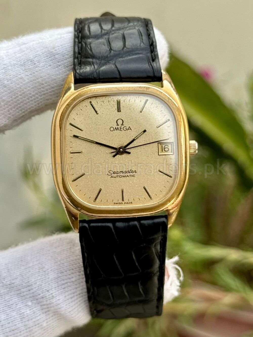 OMEGA Seamaster 166.0282 Champagne Dial Gold Plated 36mm Vintage Automatic Swiss Mens