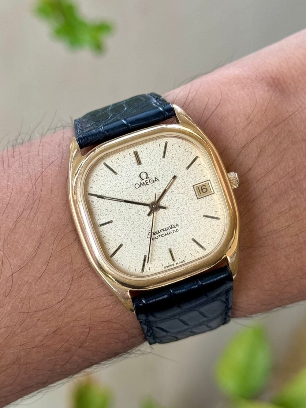 OMEGA Seamaster 166.0282 Champagne Dial Gold Plated 36mm Vintage Automatic Swiss Mens – photo 2