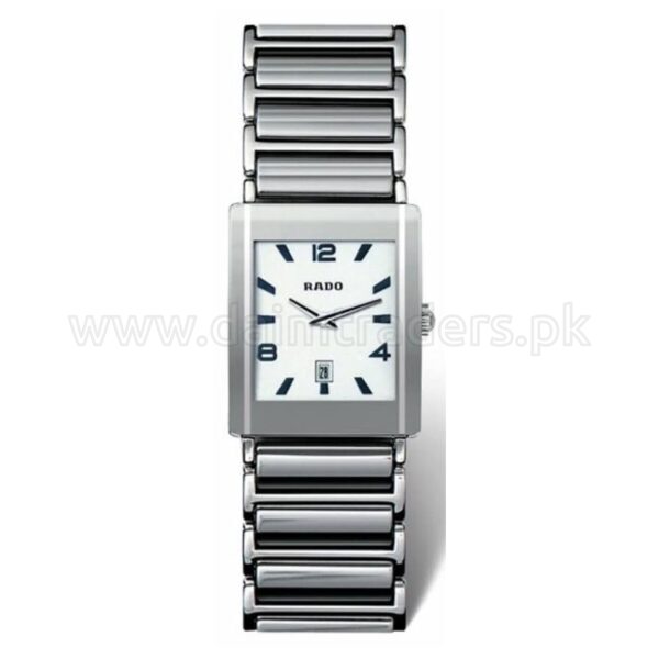 RADO Integral R20484112 White Dial Ceramic Large Quartz Swiss Mens