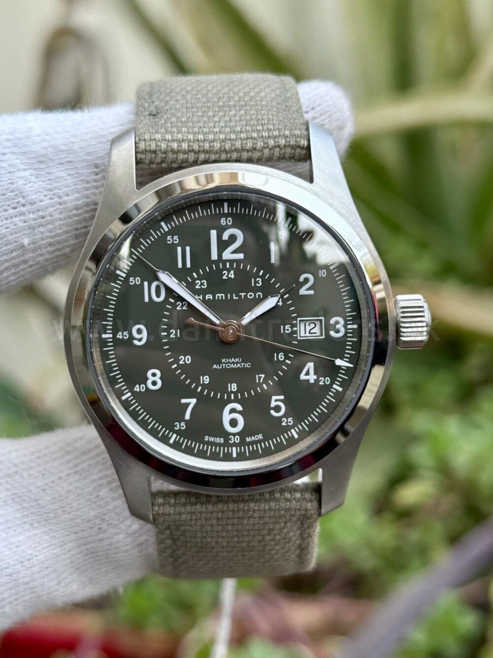 HAMILTON Khaki Field H70605963 Green Swiss Mens – photo 2