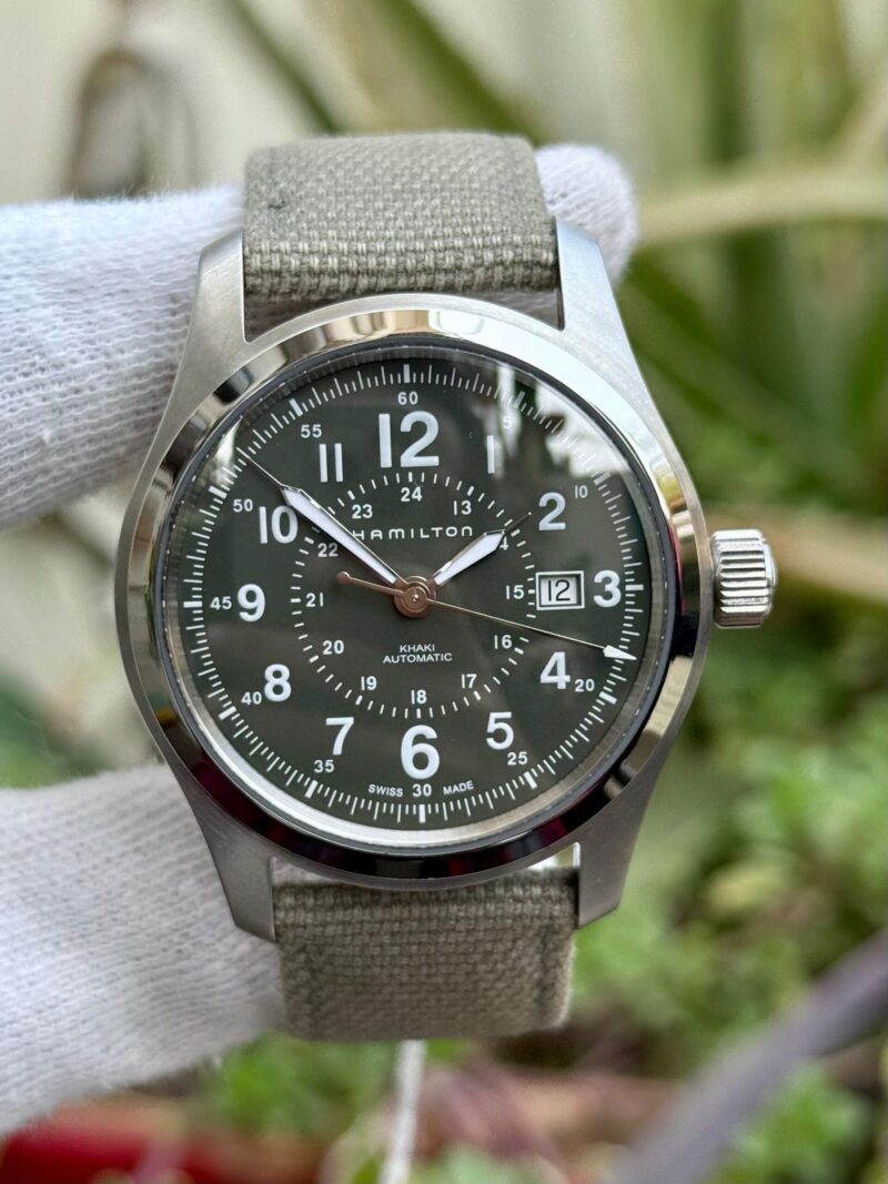 HAMILTON Khaki Field H70605963 Green Swiss Mens - Image 2