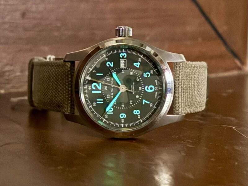 HAMILTON Khaki Field H70605963 Green Swiss Mens - Image 3