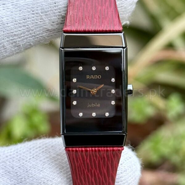 RADO Integral Jubile 963.0350.3 Black Diamond Dial Ceramic Quartz Swiss Ladies