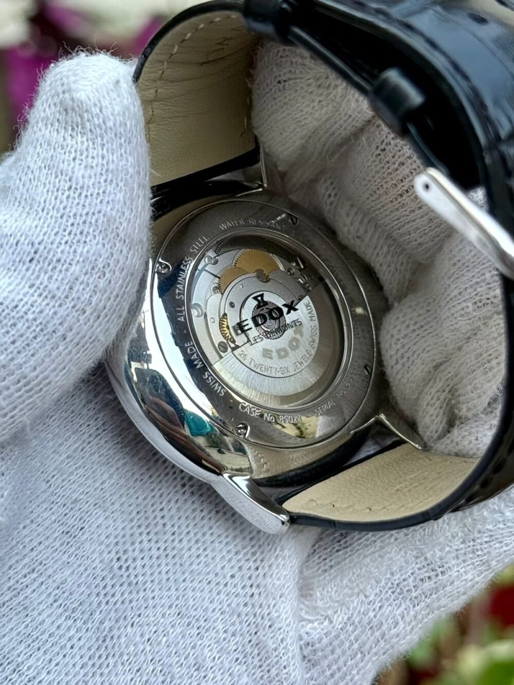 EDOX Les Bemonts 85021 Swiss Mens Auto – photo 4