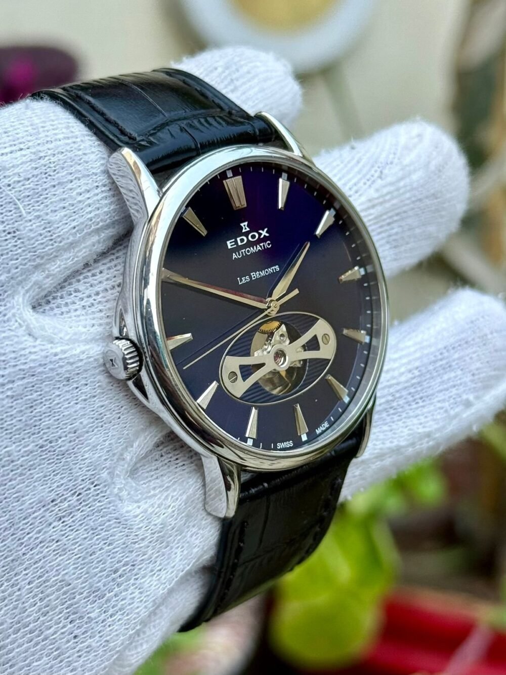 EDOX Les Bemonts 85021 Swiss Mens Auto – photo 3