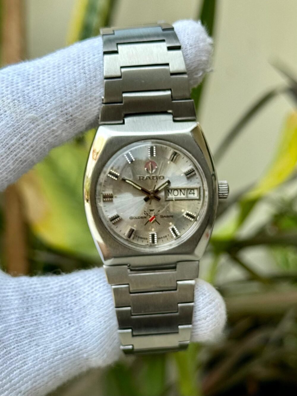 RADO Golden Sabre Silver Dial Day-Date 38mm Automatic Swiss Mens