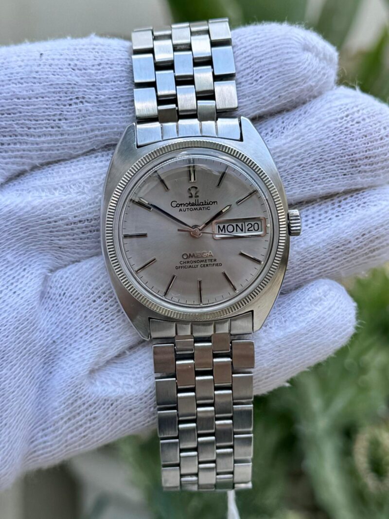 OMEGA Constellation 18k White Gold Bezel 168.029 Swiss Mens