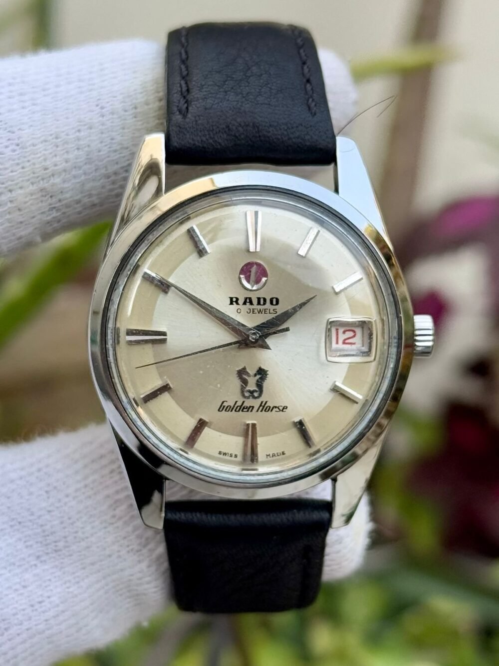 RADO Golden Horse 11675 Silver Dial 38mm Vintage Automatic Swiss Mens