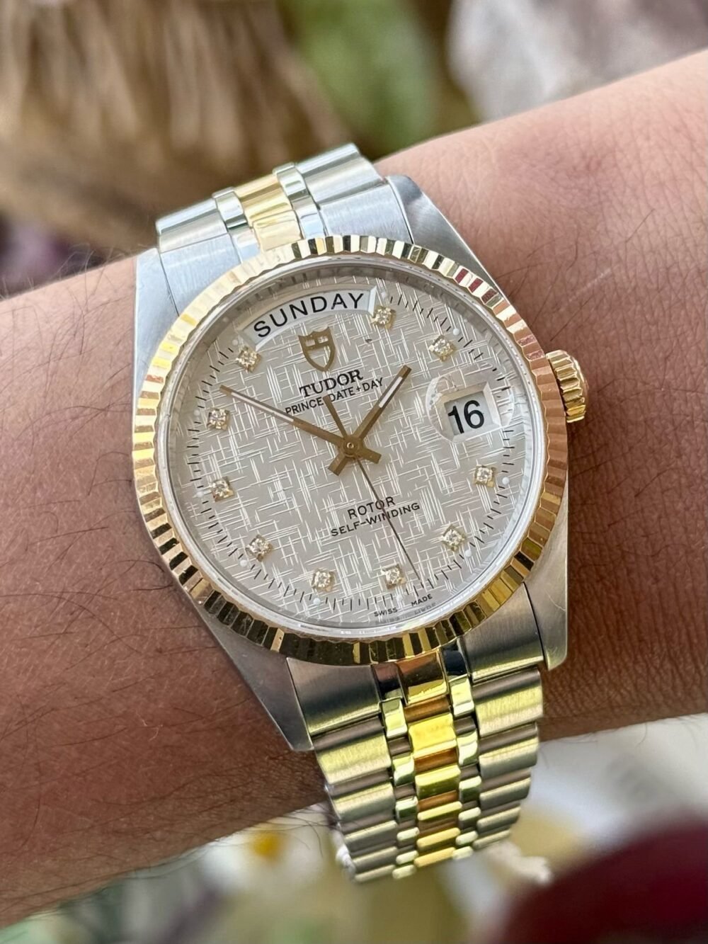 TUDOR Prince Day-Date 76213 Swiss Mens Auto – photo 2
