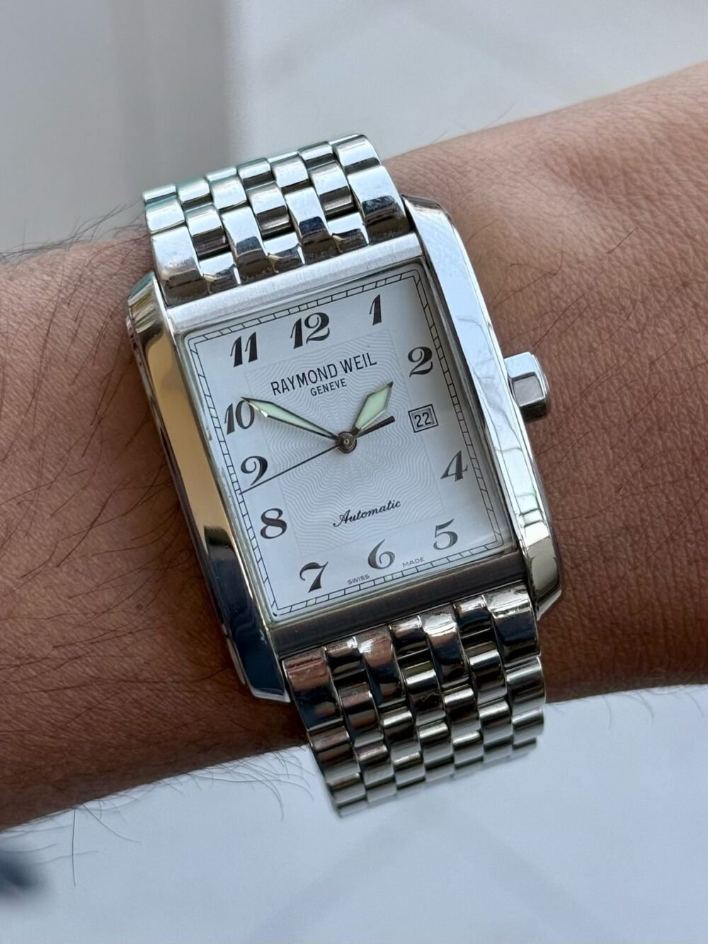 Raymond Weil Don Giovanni 2671 White Arabic Dial Automatic Swiss Mens – photo 2