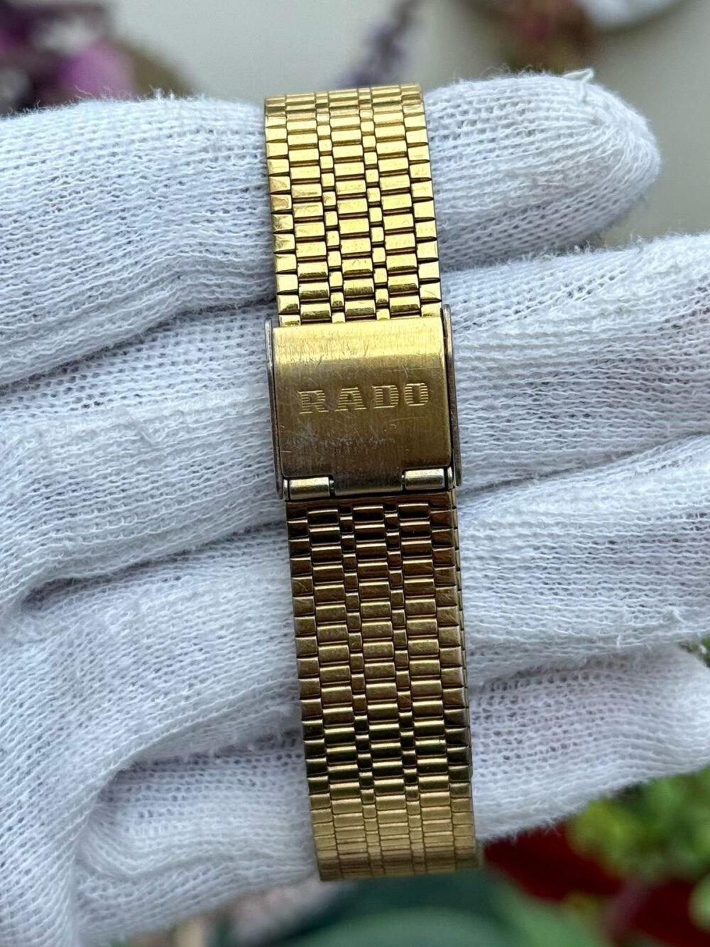 RADO DiaStar 119.0183.3 Champagne Dial Crystal Bezel Gold-Tone 38mm Quartz Swiss Mens – photo 4