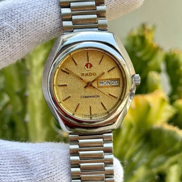 RADO Companion 603.3188.2 Gold Textured Dial Day-Date 38mm Automatic Swiss Mens