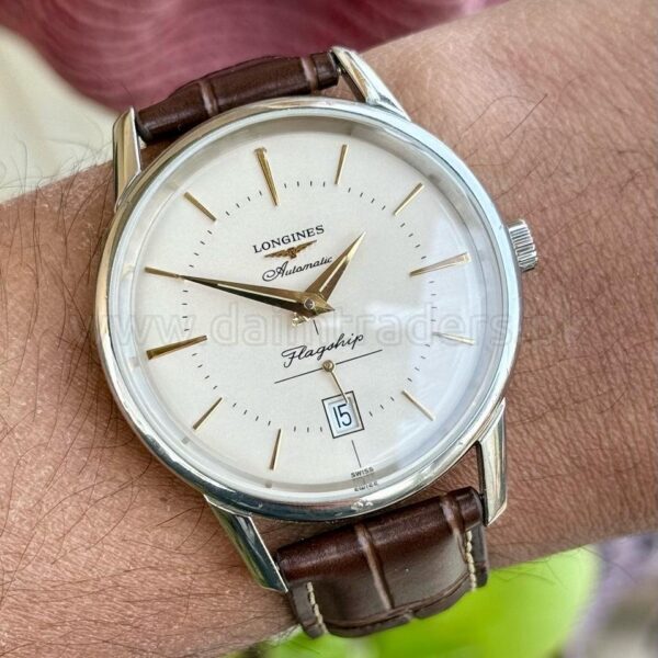 Longines Flagship L4.795.4.78.2 Auto Swiss Mens