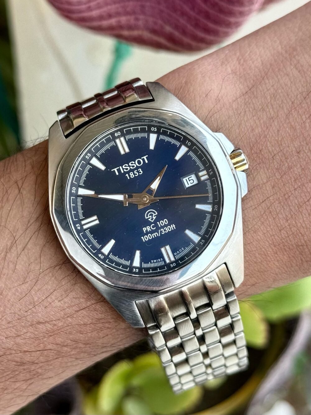 TISSOT PRC100 P870/970 Blue Dial 100m 40mm Quartz Swiss Mens – photo 2