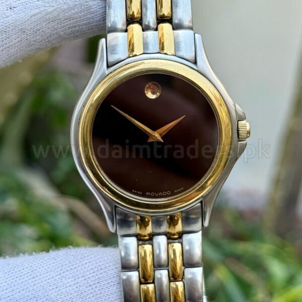 Movado Museum 81-E4-0863 Black Dial Two-Tone 36mm Quartz Swiss Mens