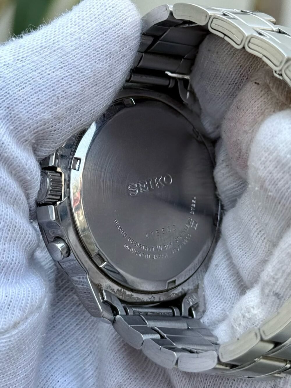 SEIKO Chronograph SKS445 Black Dial 100m 42mm Quartz Japan Mens – photo 4