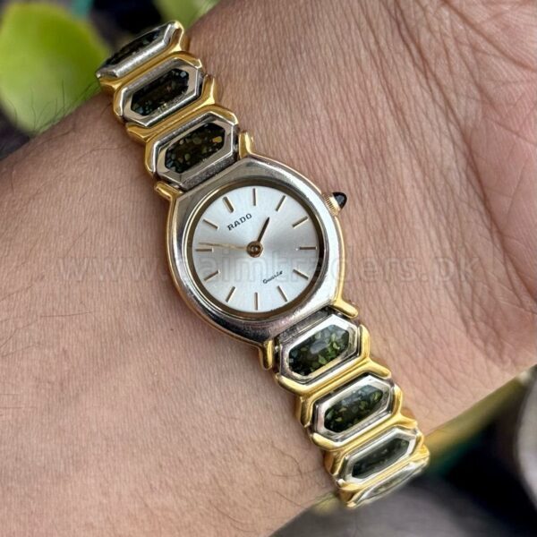 RADO 133.9854.2 Silver Dial Two-Tone 28mm Vintage Quartz Swiss Ladies