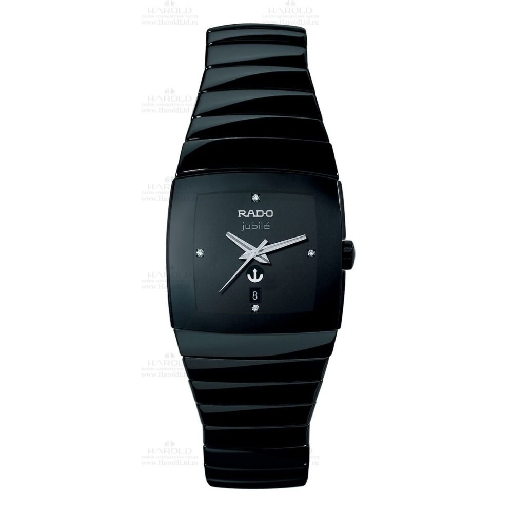 RADO Sintra Jubile R13691702 Black Ceramic Diamond Dial Automatic Swiss Mens