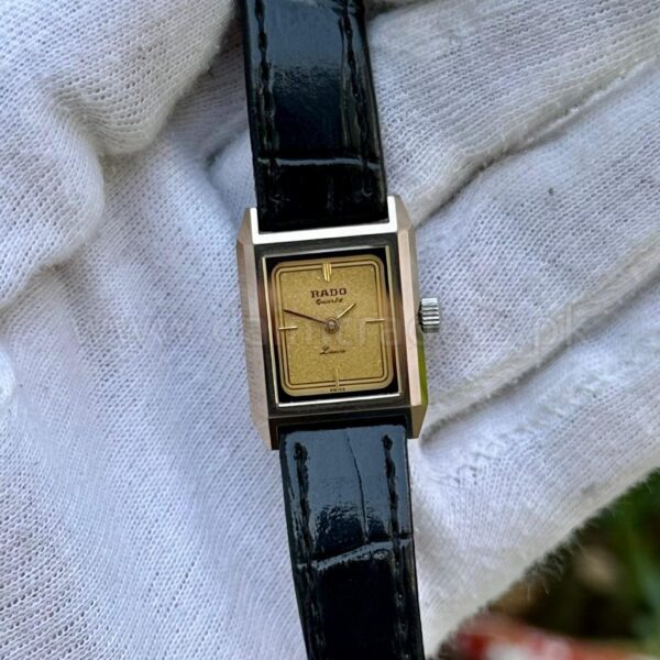 RADO Louvre 179.9525.3 Champagne Dial Gold-Tone Quartz Swiss Ladies