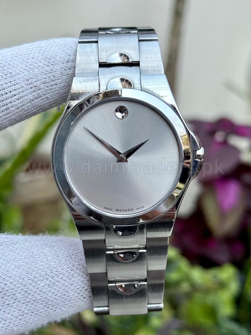 MOVADO Luno Sport 0605557 Silver Museum Dial 40mm Quartz Swiss Mens